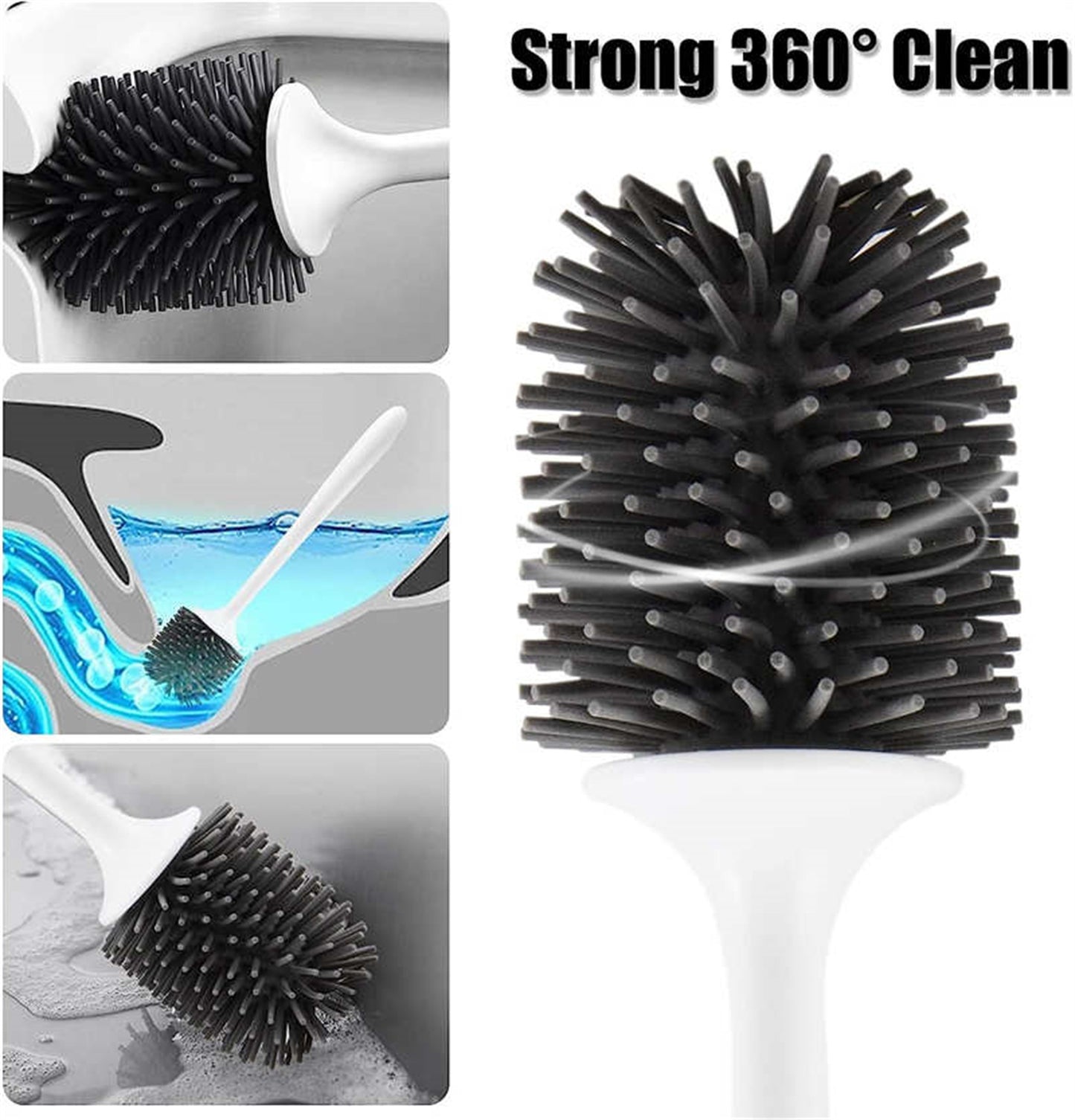 Home Fashion Simple Toilet Cleaning Brush Set