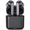 Premium Bluetooth 5.1 Wireless Earbuds with Noise Cancelling, Deep Bass, Waterproof Charging Case, and Built-in Mic for iPhone & Android - Sleek Black Design