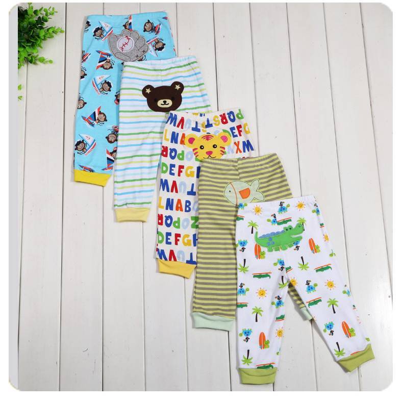 Cartoon print children's leggings 5 pieces