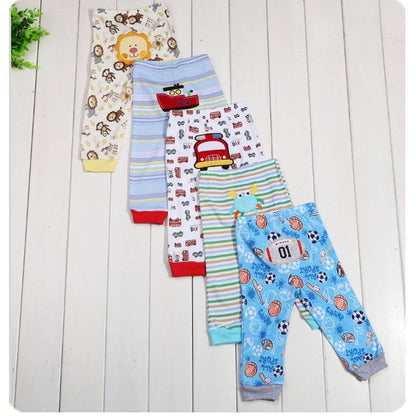 Cartoon print children's leggings 5 pieces