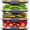 Brilliance Food Storage Containers, BPA Free, Airtight Lids, Ideal for Lunch, Meal Prep & Leftovers, Set of 5 (3.2 Cup)