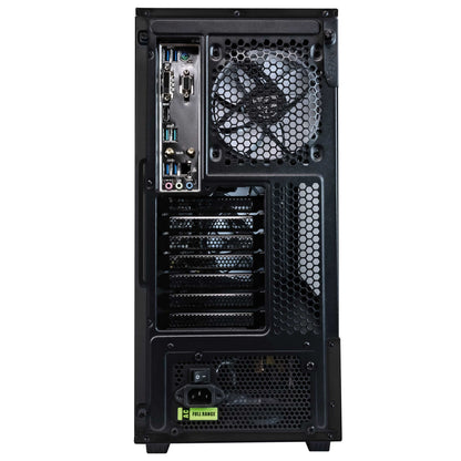 B450M Dark Castle Desktop Computer, AMD Ryzen 7 Gen 5, 16GB, +1TB HD 1TB SSD