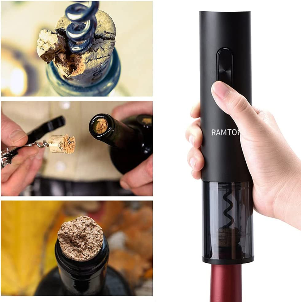 Ultimate Electric Wine Bottle Opener Set - Battery Operated Corkscrew with Foil Cutter, Perfect Gift for Wine Lovers and Outdoor Enthusiasts!